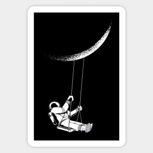 Astronaut Moon Swing Design Magnet